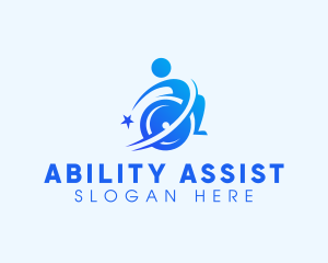 Handicap - Disability Wheelchair Rehabilitation logo design