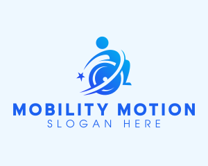 Wheelchair - Disability Wheelchair Rehabilitation logo design