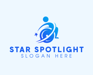 Disability Wheelchair Rehabilitation logo design