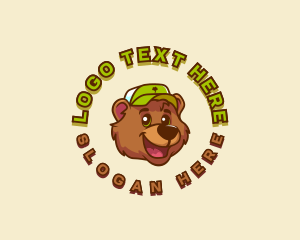 Cap - Bear Apparel Cartoon logo design