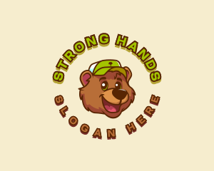 Laborer - Bear Apparel Cartoon logo design