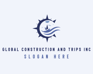 Trip - Adventure Navigation Compass logo design