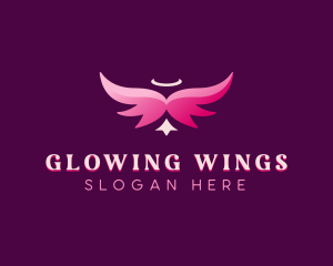 Spiritual Angelic Wings logo design