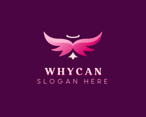 Flying - Spiritual Angelic Wings logo design