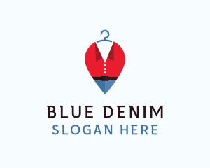 Denim - Fashion Clothes Hanger logo design
