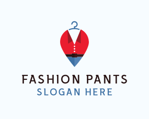 Fashion Clothes Hanger logo design