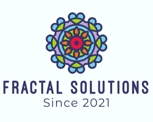 Fractal - Mandala Flower Kaleidoscope logo design