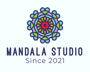 Mandala - Mandala Flower Kaleidoscope logo design