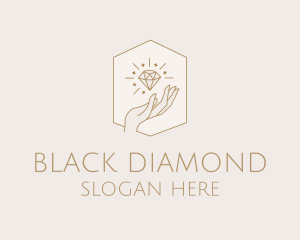 Jewelry Hand Diamond logo design