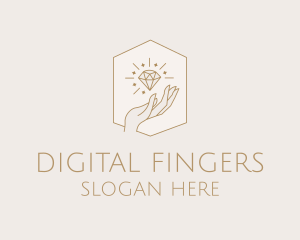 Fingers - Jewelry Hand Diamond logo design