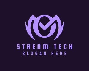 Streamer - Cyber Tech Streamer logo design