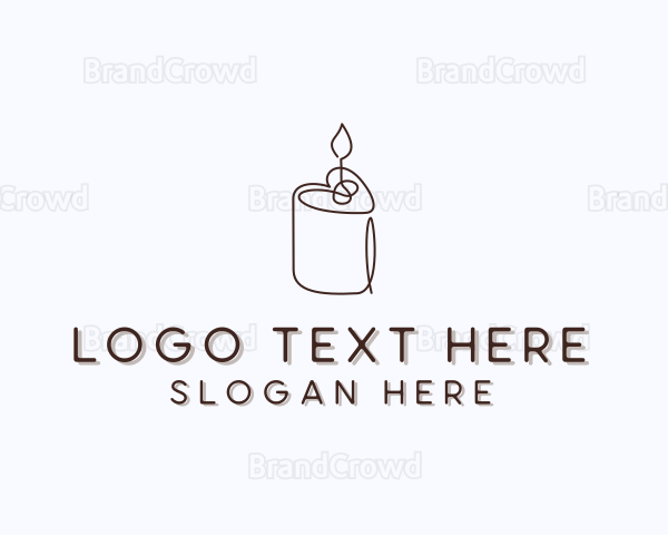 Scented Candle Heart Logo