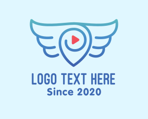 Destination - Destination Pin Wings logo design