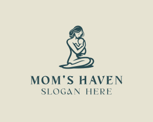 Mother Baby Breastfeeding logo design