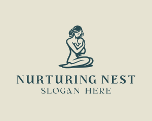 Mother Baby Breastfeeding logo design