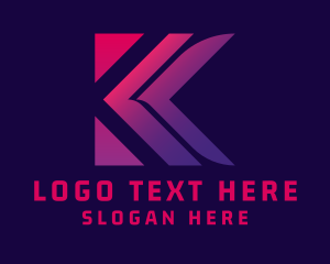 Multimedia - Multimedia Advertising Letter K logo design