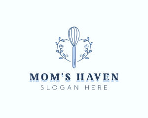 Floral Baking Whisk Logo