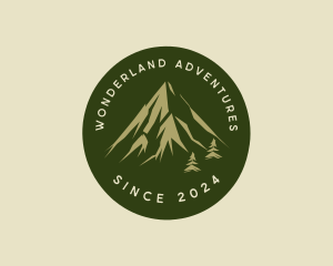 Nature Mountain Hiking logo design