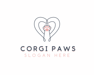 Cat Paw Veterinary logo design