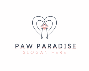 Cat Paw Veterinary logo design