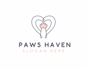 Cat Paw Veterinary logo design