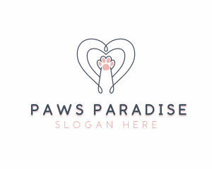 Cat Paw Veterinary logo design