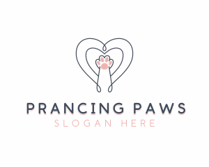 Cat Paw Veterinary logo design