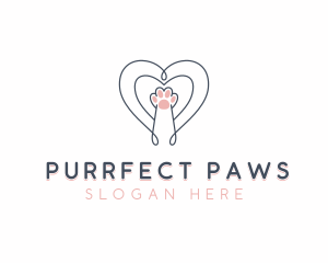 Cat Paw Veterinary logo design