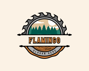 Forest Woodwork Logging Logo