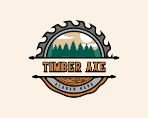 Forest Woodwork Logging logo design