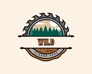 Lumber - Forest Woodwork Logging logo design