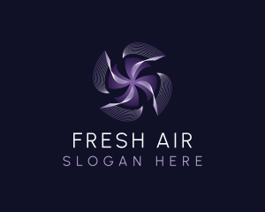 HVAC Air Conditioning Fan logo design