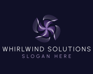 Whirlwind - HVAC Air Conditioning Fan logo design