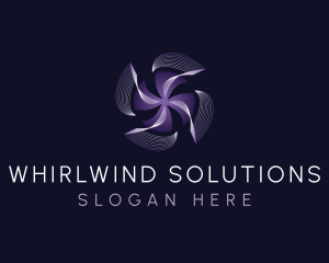 HVAC Air Conditioning Fan logo design