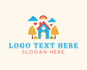 Kids Preschool Kindergarten  logo design