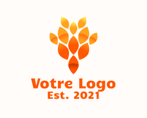 Agriculture - Modern Leaf Pattern logo design