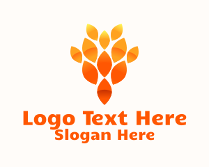 Modern Leaf Pattern  Logo