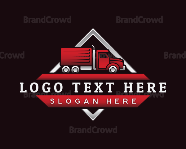 Haulage Courier Truck Logo