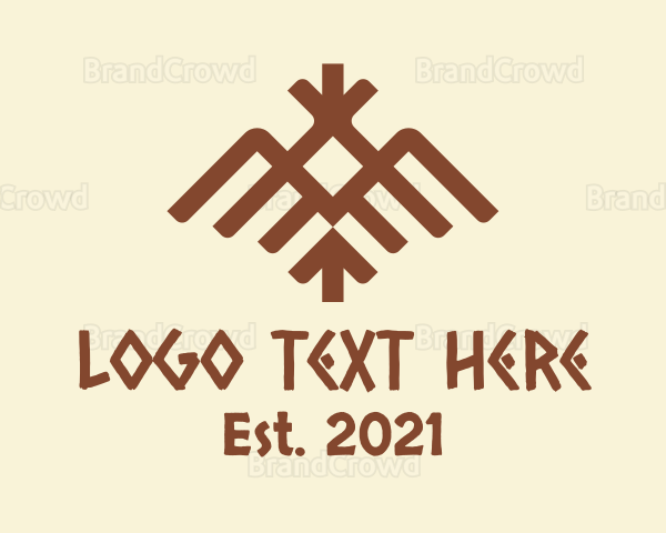 Ethnic Tribal Bird Logo