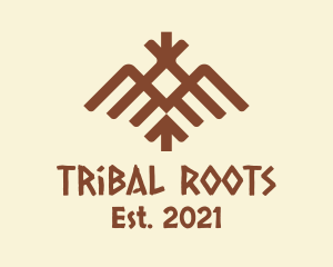 Ethnic Tribal Bird logo design