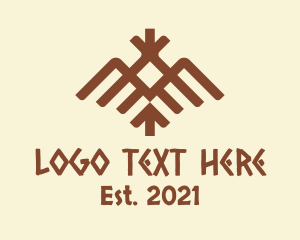 Antique - Ethnic Tribal Bird logo design