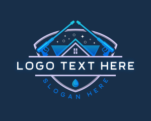 Bubble - Pressure Wash Cleaning Roof logo design