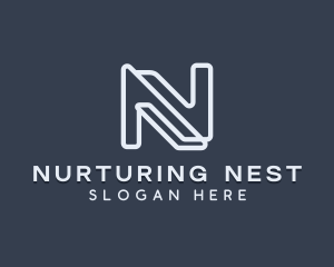 Business Firm Letter N logo design