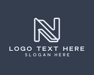 Lettermark - Business Firm Letter N logo design