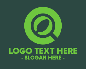 Green - Magnifying Glass Spoon logo design