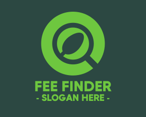 Magnifying Glass Spoon logo design