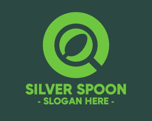 Magnifying Glass Spoon logo design