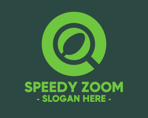 Zoom - Magnifying Glass Spoon logo design