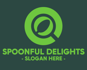 Spoon - Magnifying Glass Spoon logo design