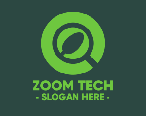 Zoom - Magnifying Glass Spoon logo design